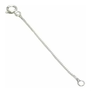 Extensor Veneziana Fecho Boia 10 Cm Prata Legitima 925 em Oferta na Shopee