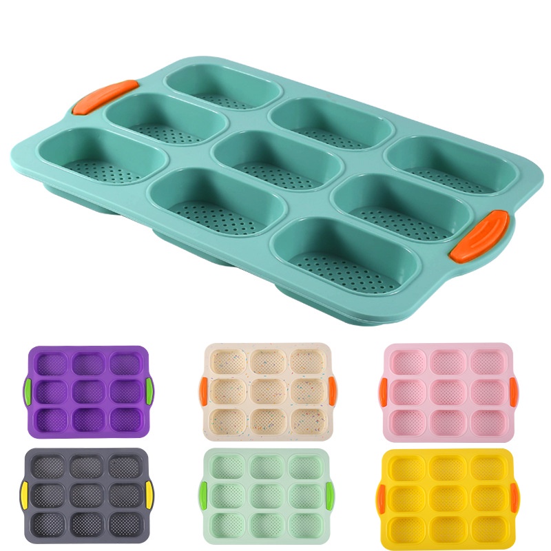 Molde De Silicone Para Bolo De Baguete oval De 9 Grades Francês Panificação De Pão De Forma Antiaderente Utensílios De Cozinha