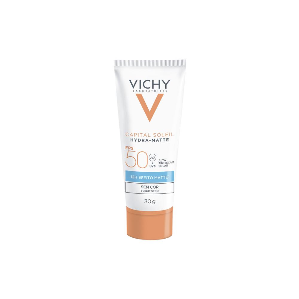 Vichy Capital Soleil Hydra-Matte Protetor Solar Facial FPS50 30g - Beauty