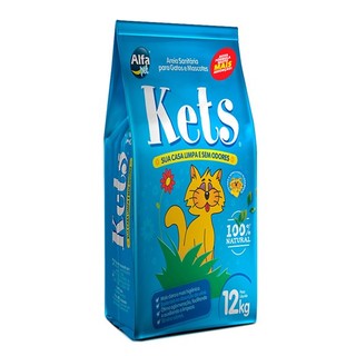 Areia Higiênica Kets Para Gatos 12kg em Oferta na Shopee