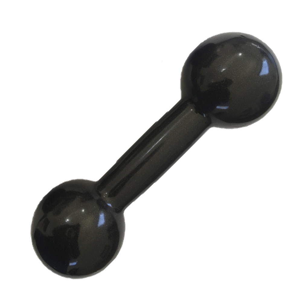Halter Emborrachado 5kg - Unidade Peso Bola Revestido Academia Musculação Profissional Treinamento Treino em Casa Anilha | Iniciativa Fitness