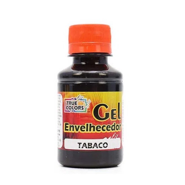 Gel Envelhecedor Tabaco True Colors – Acabamento Rústico para Móveis, Madeiras e Artesanato