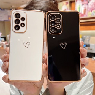 Capa Macia De Silicone De Luxo Para Samsung Galaxy A14 A13 5G A53 A54 A34 A23 A12 A33 Eletroplaca