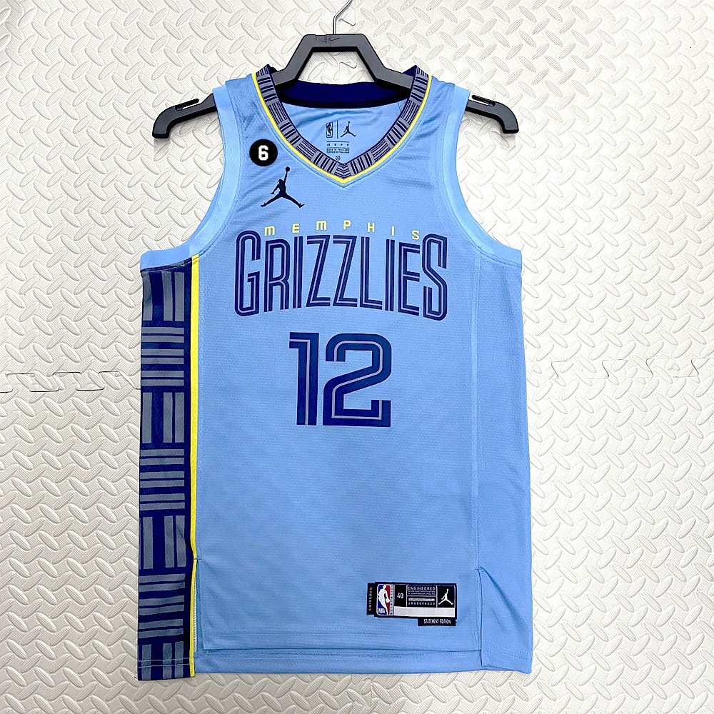 (Costurada) 2023 Camiseta Regata 2023NBA Memphis Grizzlies Camisa Ja Morant basketball Jersey