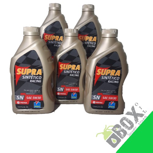 Kit 5 Litros Óleo Sintético 5w30 Supra