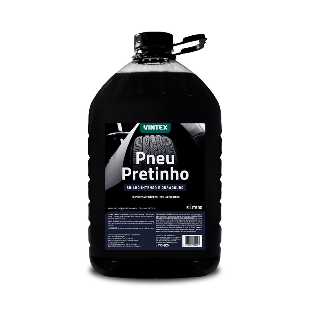 Revitalizador de Pneu Pretinho 5L Vintex