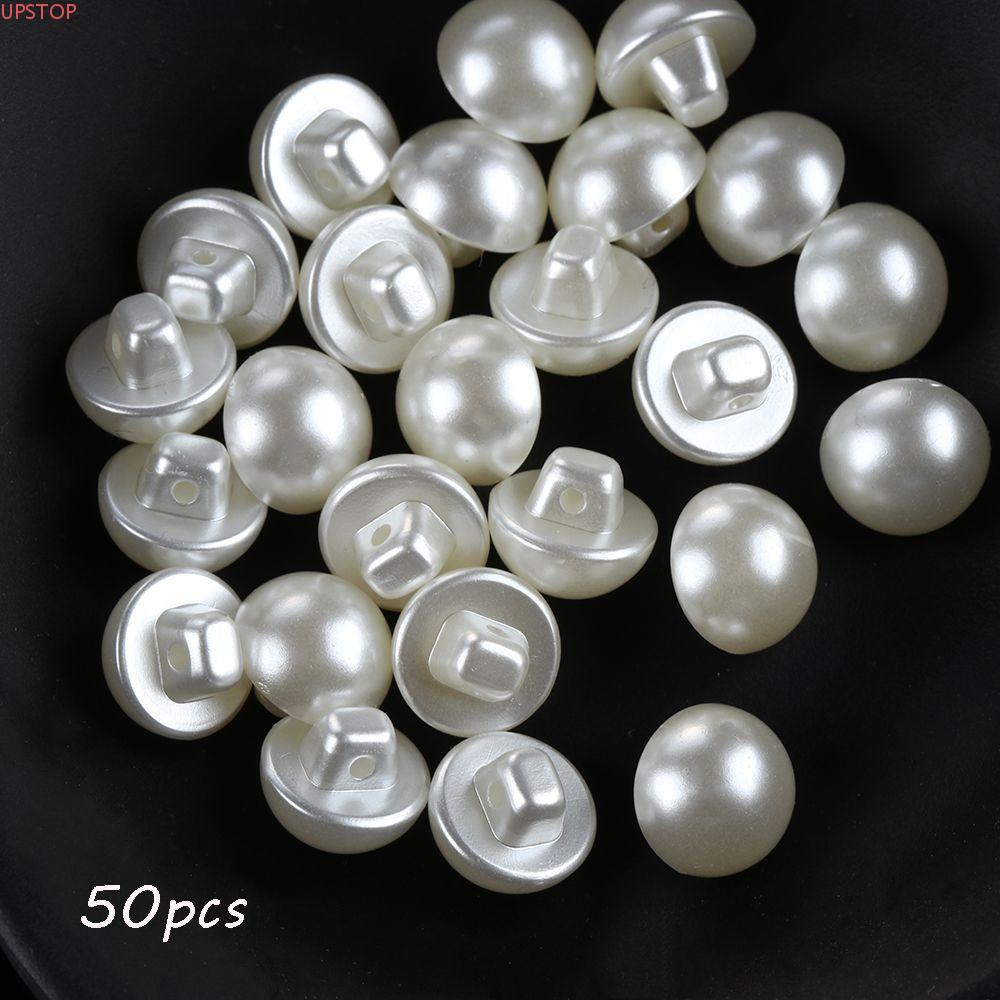 UPSTOP 50PCS Botões De Pérola Ferramenta Cogumelo Artesanato Vestuário Decorativo Raspagem