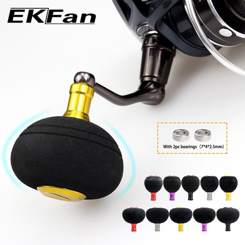 EKFan EVA Fishing Reel Handle Knob 40/50MM for shimano abu Daiwa Spinning Baitcasting lure Reel parts