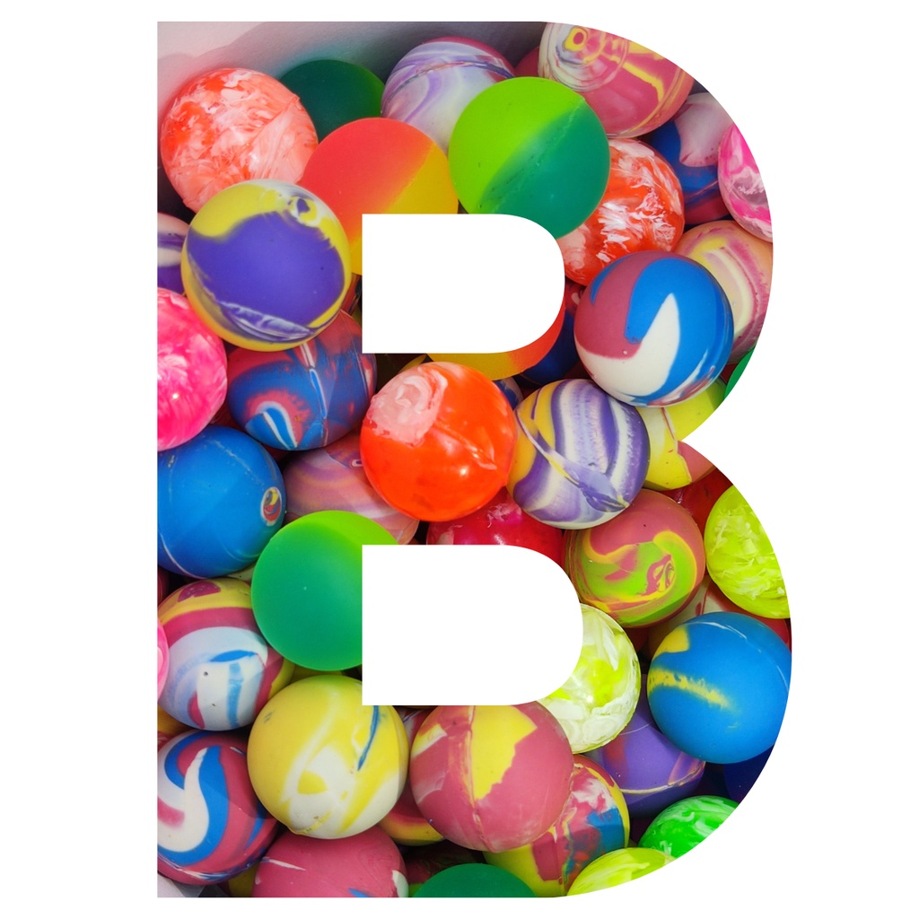 200un Bolinha pula pula 32mm p/ maquinas automaticas