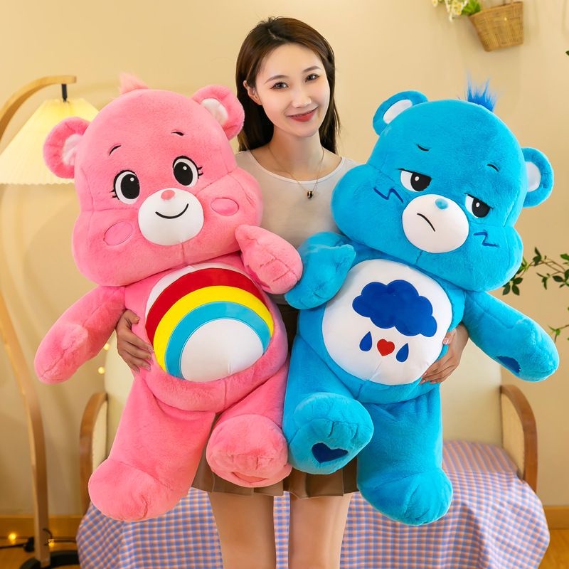 Tamanho Grande 60cm Cuidados Com A Sicily Bear Stuff Doll Lovely Plush Animals Plushie Brinquedos De Pelúcia Urso Arco-Íris Boneca Macia Presente Para Aniversário Infantil