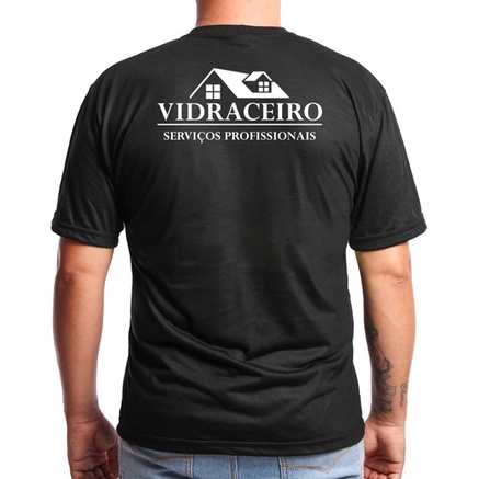 Camiseta Vidraceiro Uniforme Trabalho Vidraçaria Malha Fria