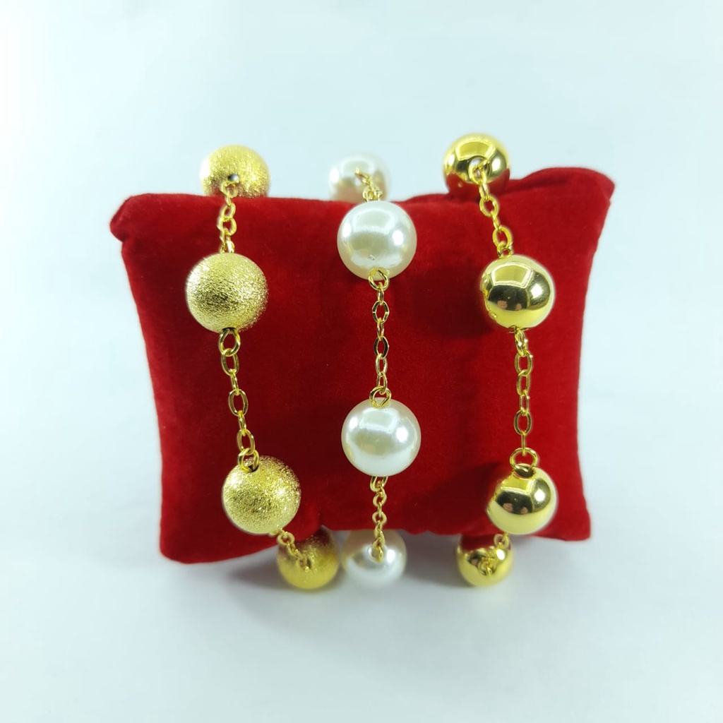 Trio De Pulseira 5 bolas Envio imediato