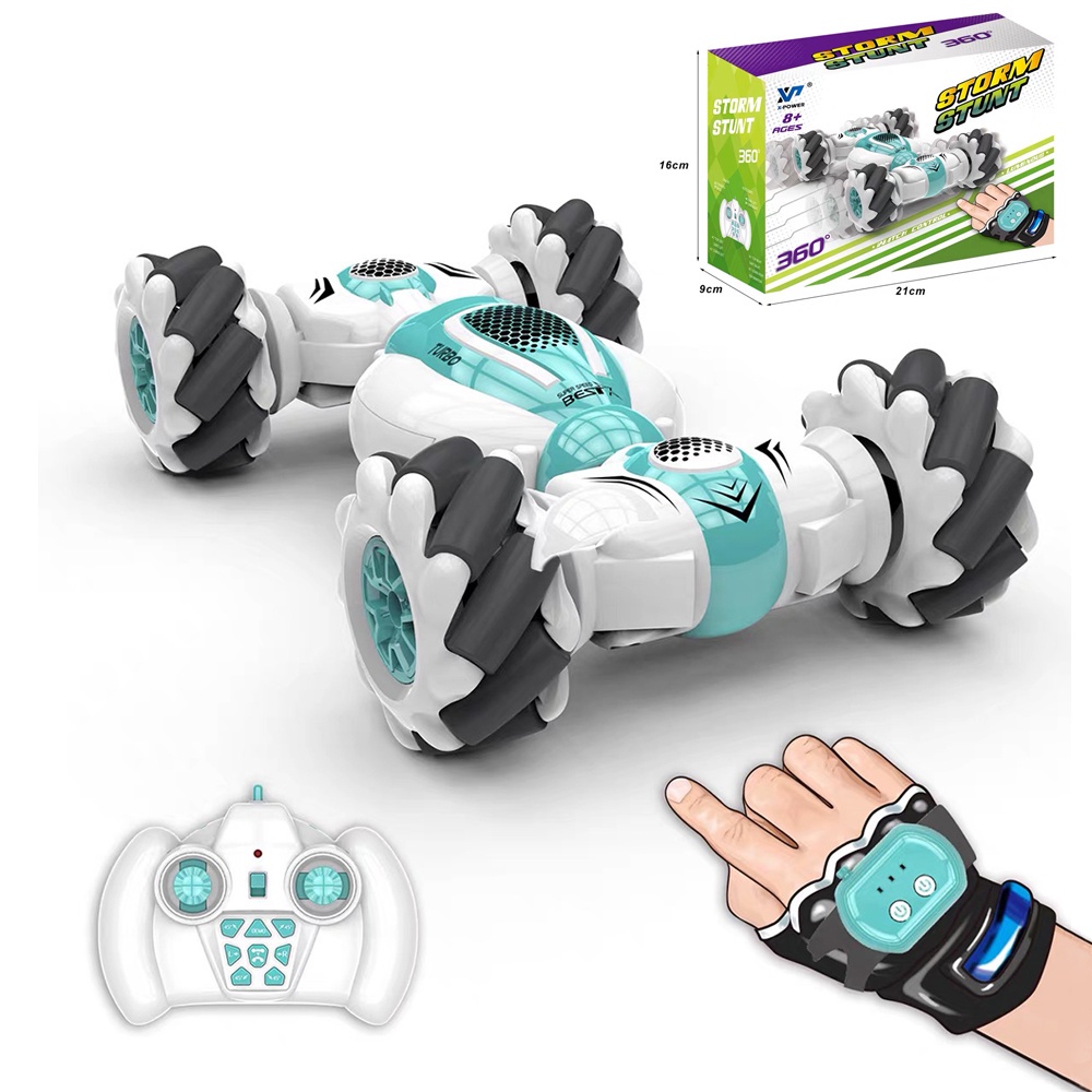 4WD USB Carrinho Com Modo Duplo 2.4Ghz RC Stunt Car Carro De Acrobacia Deformável Sensor De Gesto Controle Remoto Sem Fio