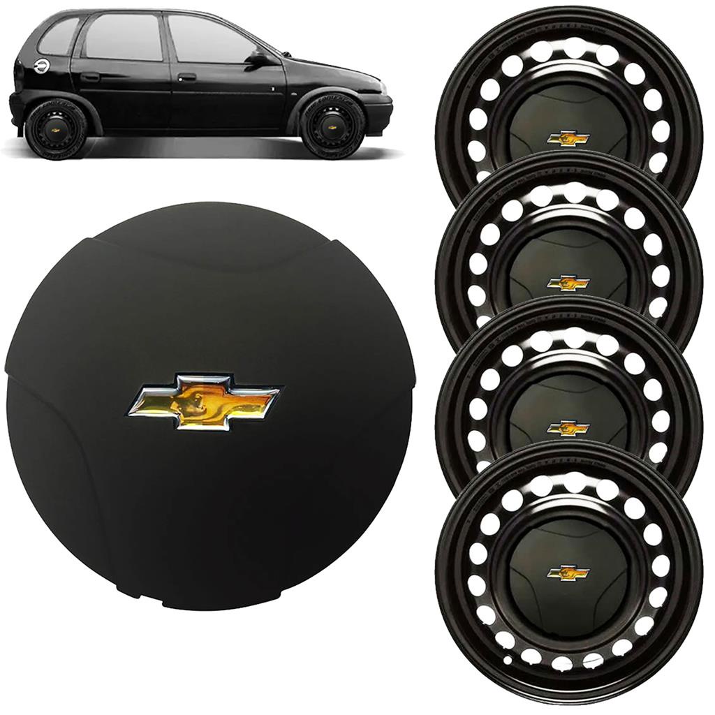 Jogo Calotinhas Centrais Da Roda Corsa Wind Calota Aro 13 Gm em Oferta na Shopee