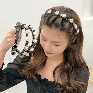Novas Bandas De Cabelo Duplas Para Mulheres , Clipes De Com Pedras De Cristal Trançado