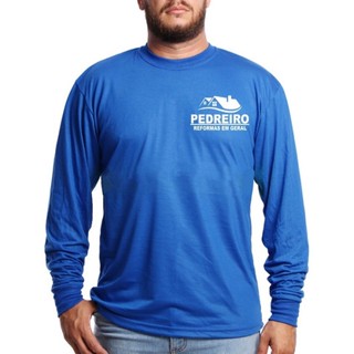Camiseta para Pedreiro Uniforme Profissional manga longa