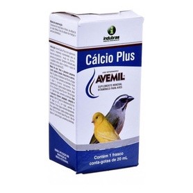 Suplemento Vitamínico Para Passaros Avemil Vitamina Cálcio Plus Averin