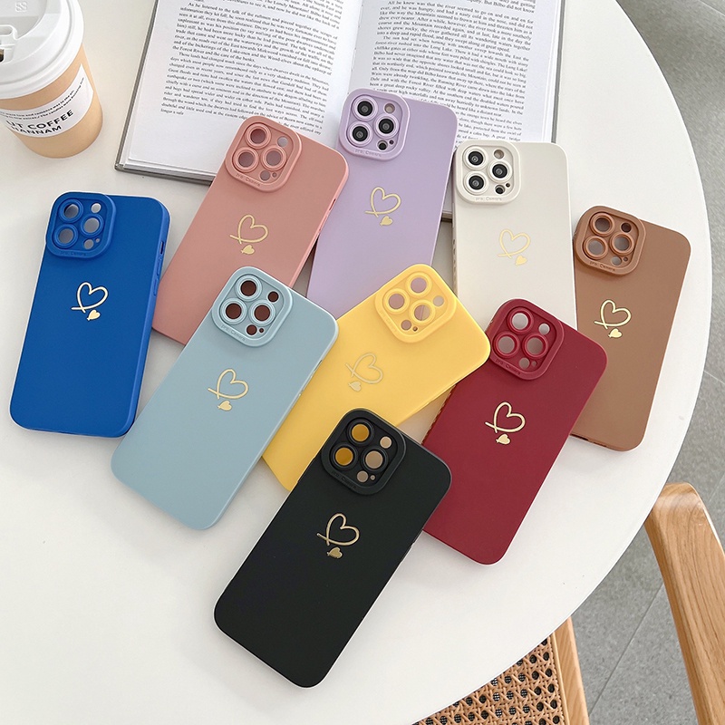À Prova De Choque Amor Coração Caso De Telefone Para Samsung S25 S24 S23 S22 Ultra S21 Plus S20 S23 FE Capa De Silicone - detalhe