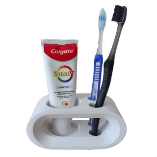 Suporte para Escova de dentes e Creme dental design redondo em Oferta na Shopee