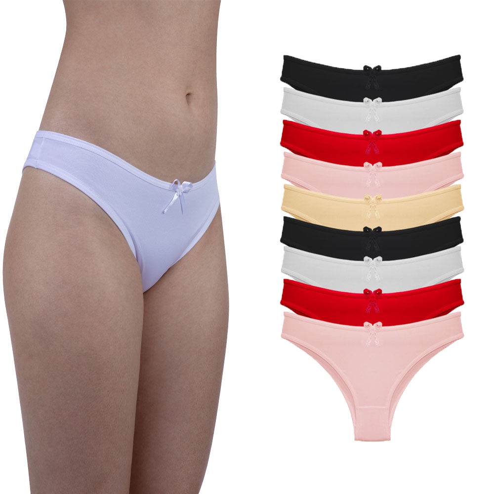 Calcinha de Microfibra Feminina Kit 9 Peças em Oferta na Shopee