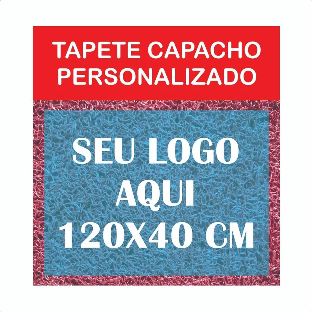 Tapete Capacho 120x40 Personalizado Loja Empresa Logotipo porta entrada comercio
