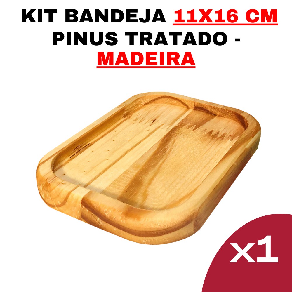 Kit Bandeja de Madeira - Kit Tamanho Nº6 Cozinha - Madeira Maciça - Jogo de Cozinha - Peça Organizadora - Suporte em Pinus - Material Premium - Petisqueira - Peça Decorativa - Bandeja de Bambu - Organize com Estilo e Durabilidade Bambu Elegância