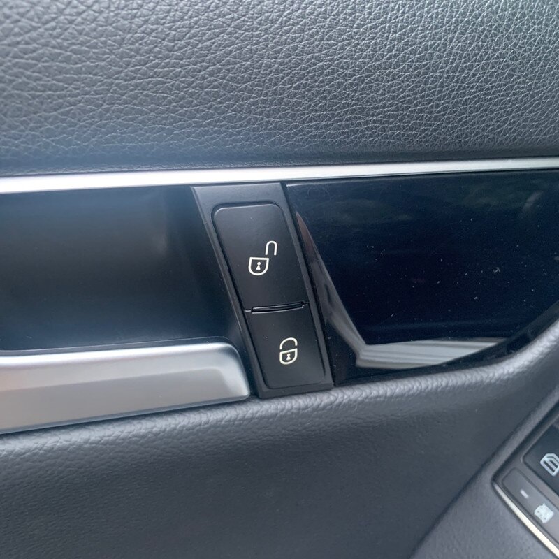 Fechadura Da Porta Do Carro Botões De Desbloqueio Lantejoulas Decoração Capa Adesivos Guarnição Apto Para Mercedes Benz — imagem 2 de 2