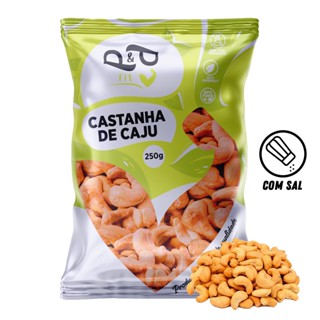 Castanha de Caju Inteira W1 Com sal 250g - P&P