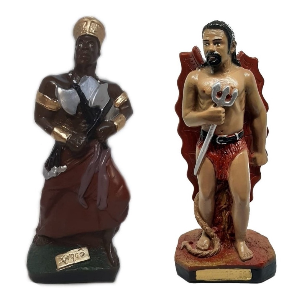Imagem Orixá Xangô Exu Morcego Candomblé Umbanda Estátua22cm
