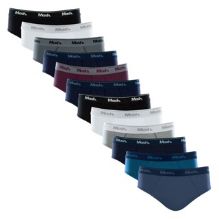 Kit com 12 Cuecas Slip Algodão Mash