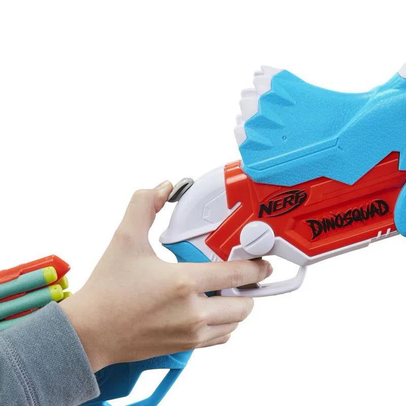 Lança Dardos Nerf Dino Tricera-Blast Com 12 Dardos Oficiais