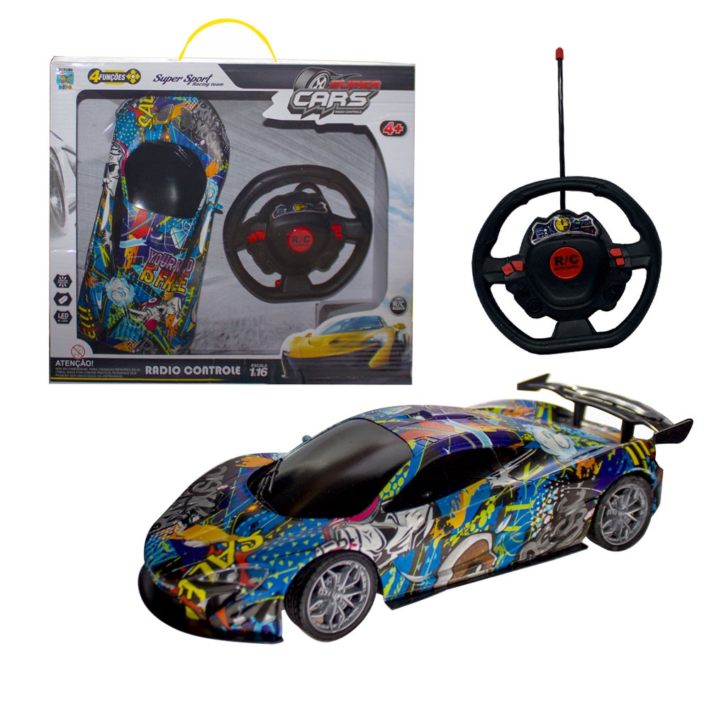 Carro Lamborghini de Controle Remoto + Volante de 4 Funções | Shopee Brasil