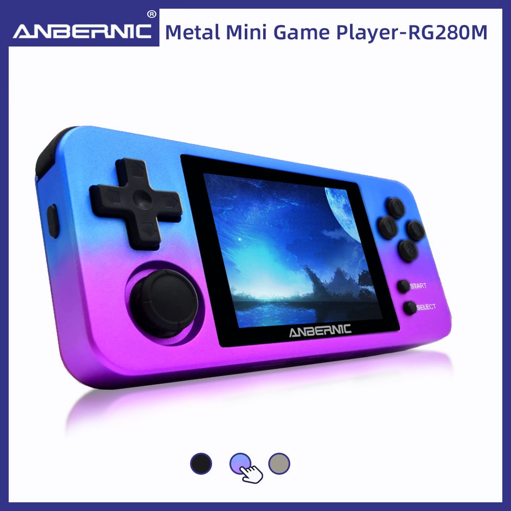 Anbernic novo rg280m retro mini-jogos 2. 8 polegadas jogos de vídeo ips ...
