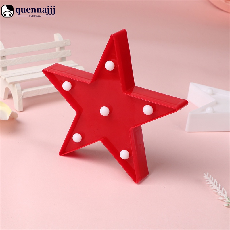 QJ Pequenas Decorações De Luz De Secretária LED Em Forma De Estrela Nocturna Para Quarto De Crianças — imagem 2 de 2