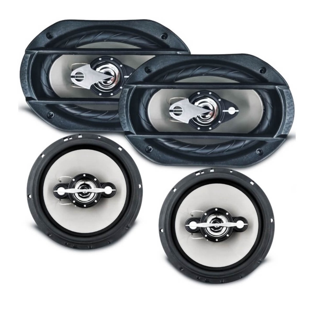 Som Automotivo Par Alto Falante 6 pol e Par de Alto Falantes 6x9 Bobina Simples Leson - 2LS0280KF em Oferta na Shopee
