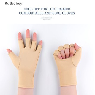 [Rut] 1 Par Novo Luvas De Proteção Anti-Radiação UV Sem Dedos De Tamanho Único