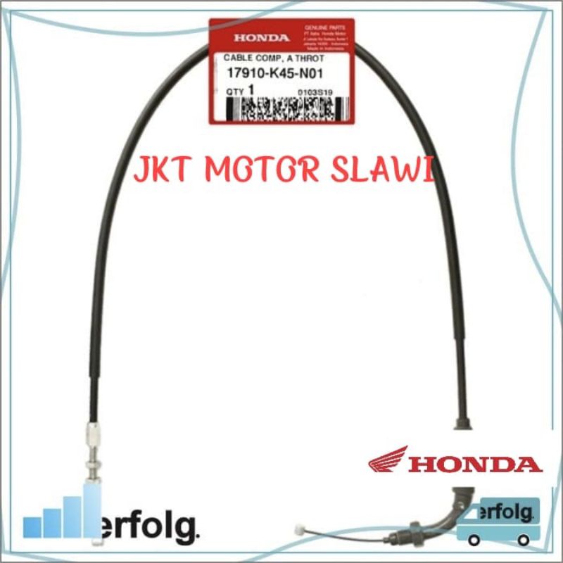 17910 k45 n01 Cabo Do Acelerador Superior cbr 150 Antigo Não led original honda