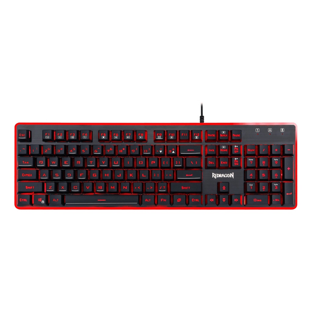 Teclado gamer Redragon Dyaus 2 K509RGB QWERTY português Brasil cor ...