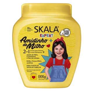 Máscara Hidratação Creme Pentear Amido Milho Kids Skala 1kg