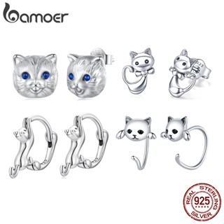 Brincos Bamoer 925 Prata Pet Brinco De Jóias De Moda Para Meninas SCE832