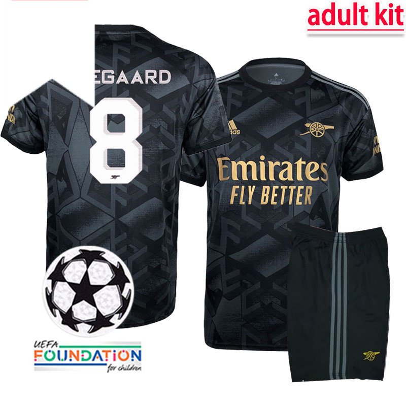 2022 2023 Kit Arsenal Adulto Camisa De Futebol Masculina Visitante Edição Ventilador De Alta Qualidade Com UCL Patch SD7W