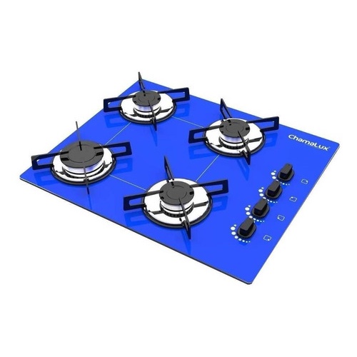 Fogão Cooktop Chamalux 4 Bocas Ultra Chama Azul 127v/220v Trempe de Chapa em Oferta na Shopee