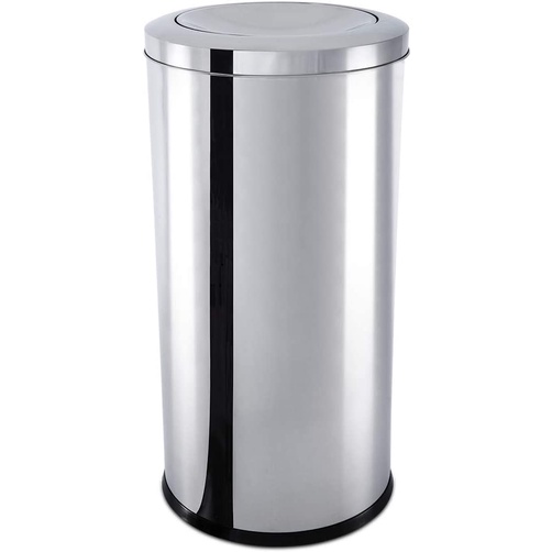 Detalhes do Lixeira Com Tampa Basculante - Brinox Decorline 64 Litros Aço Inox