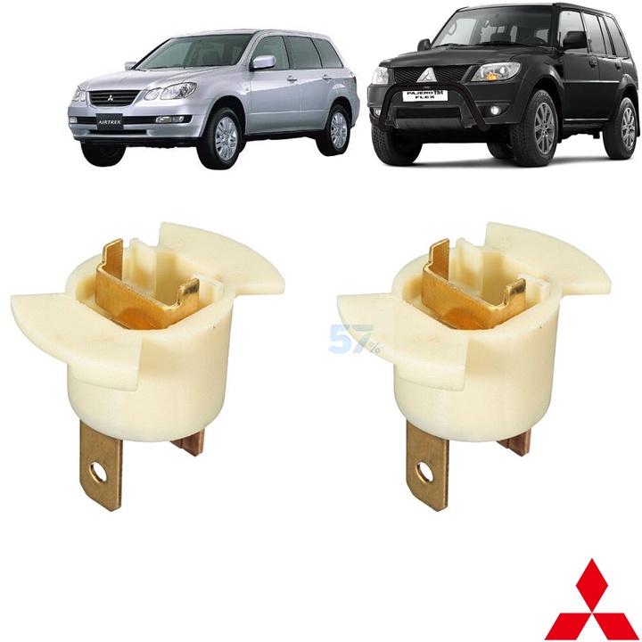 Par Soquete Plug Conector Farol Tr4 Lampada H1 33116sd4961*