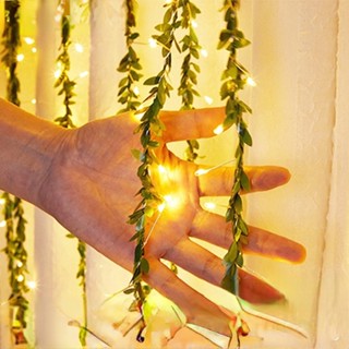 LED Small Leaf Flower Ring Fada De Flores Decoração De Lâmpada De Arame De Cobre Utilizada Para Mesa De Natal Da Família