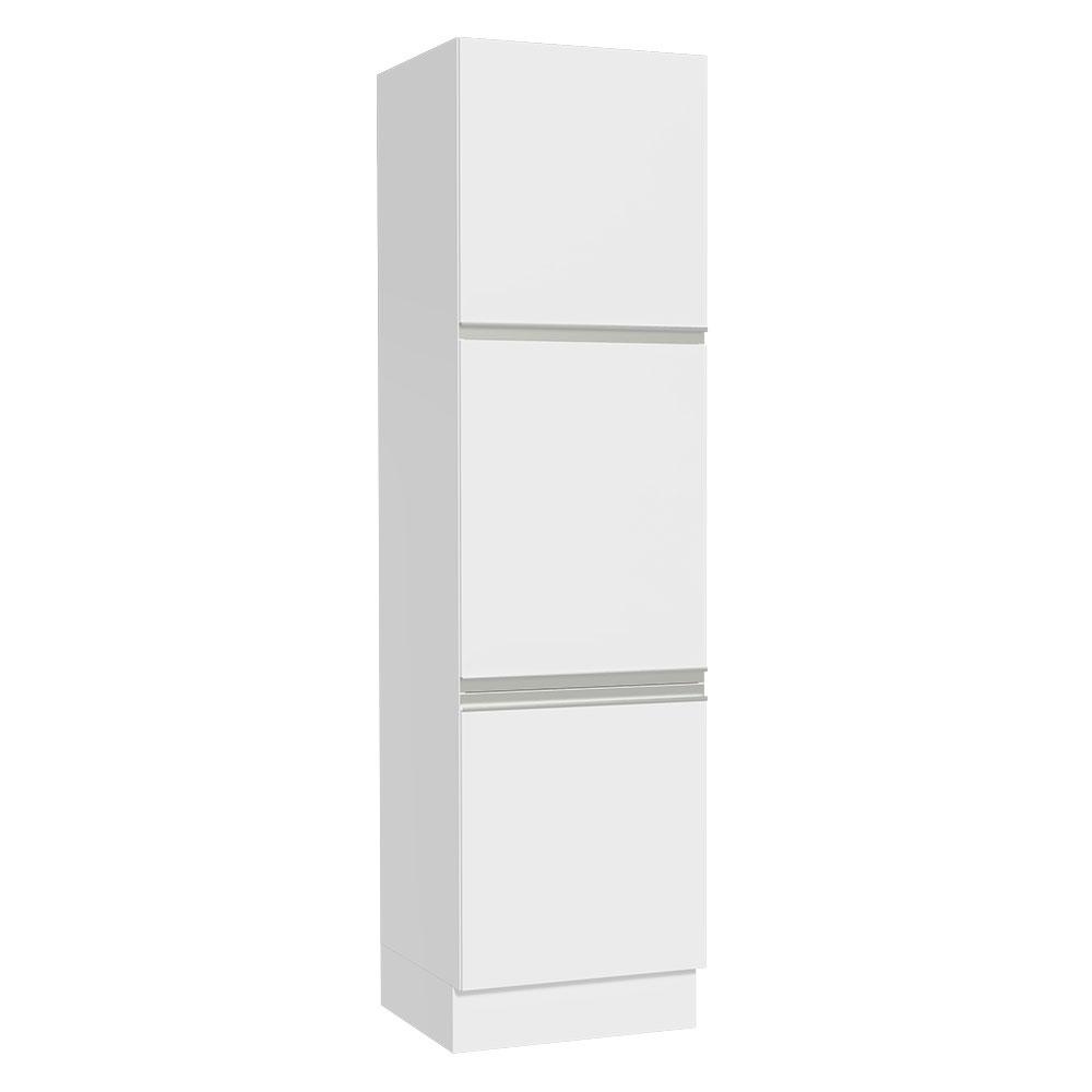 Paneleiro Armário de Cozinha 60 cm 3 Portas Branco Glamy Madesa - Home & Living