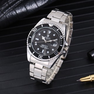 2023 Novo Relógio Masculino De Discagem Simples Pulseira De Aço Quartzo Grande Inoxidável De Temperamento