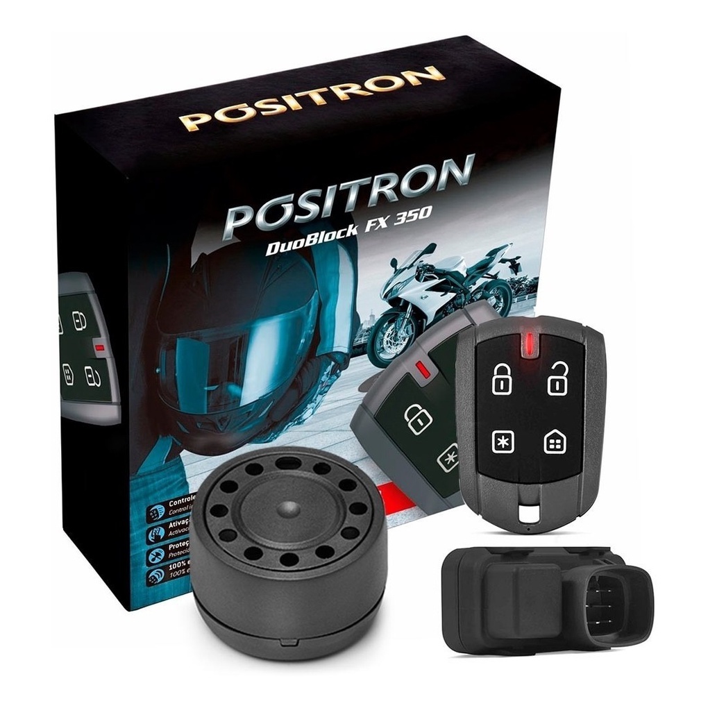 Alarme Para Motos Pósitron Duoblock FX 350 G8 Universal com Função Presença - Spare Parts and Accessories for Vehicles