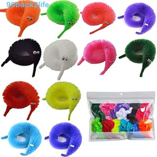BRBLIFE Brinquedos De Minhoca Fuzzy Worm Toys Party Favorece Adereços Mágicos Para Crianças Hippocampus Toy Trick Worms Macios Em Um Corda