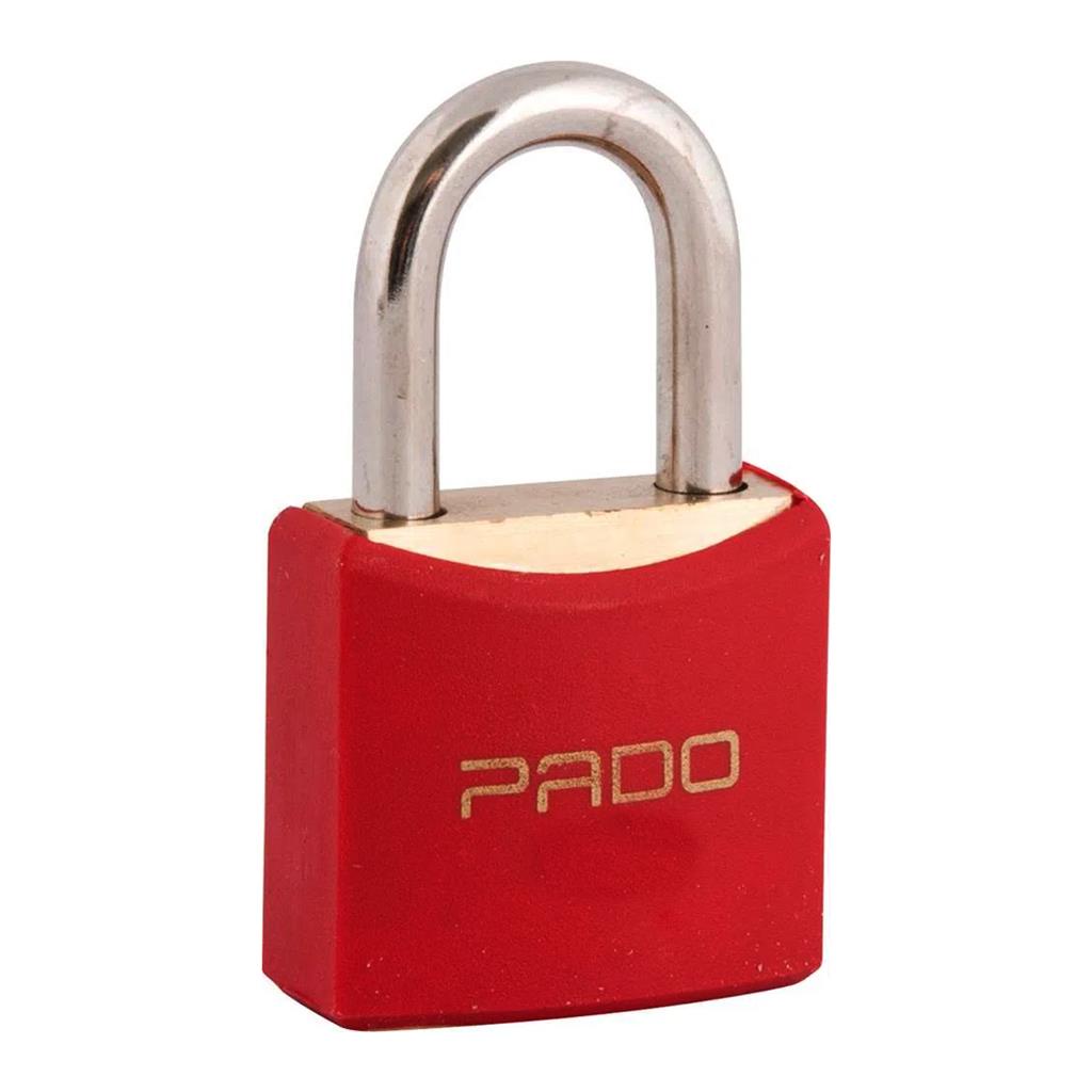 Cadeado Cores Sm Latao Macico 25Mm Vermelho Pado